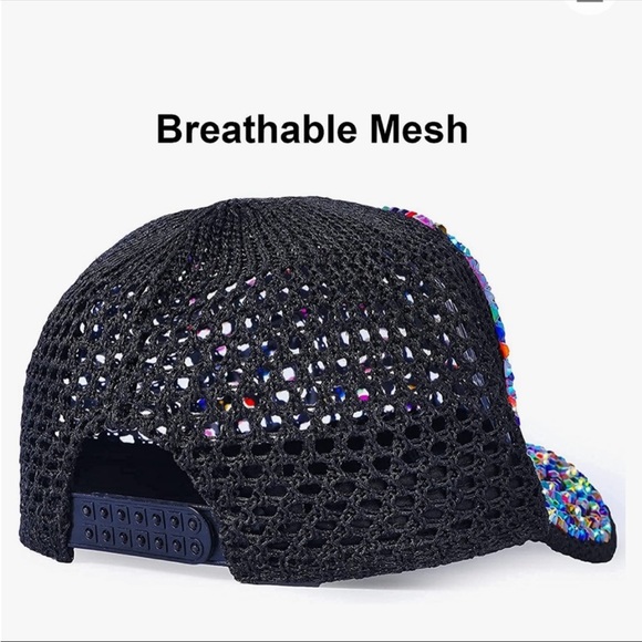 🆕 💠Bling💠 Baseball Hats for Women with Studded Rhinestone - Picture 3 of 8